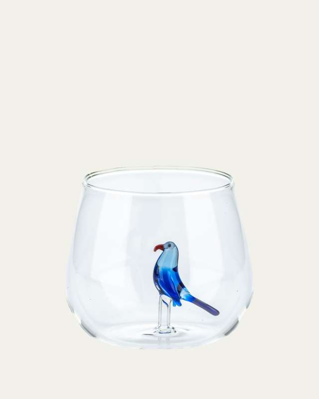 Bird of Paradise Round Glass